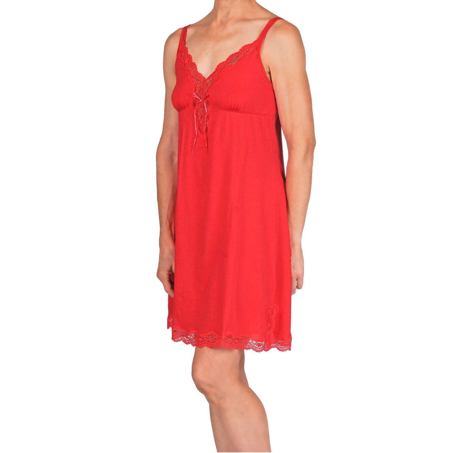 Carmen Chemise - Coral Red Mystique Intimates
