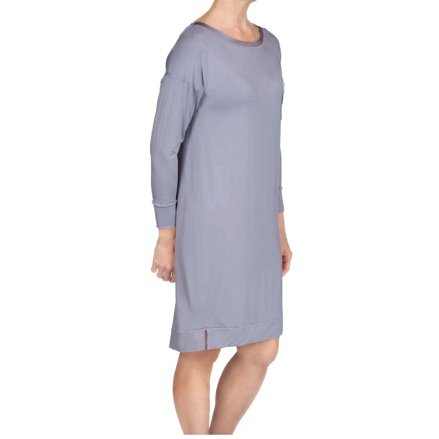 Madison Bamboo Knit Sleepshirt - Iris Gray Mystique Intimates