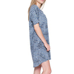 Artire Stripe Nightshirt - Chambray Mystique Intimates