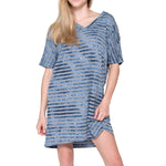 Artire Stripe Nightshirt - Chambray Mystique Intimates