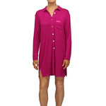Megan Knit Lounge Shirt - Burgundy Mystique Intimates