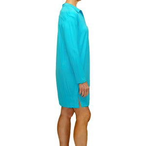 Megan Knit Lounge Shirt - Malta Blue Mystique Intimates