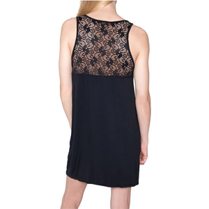 Olivia Short Nightgown - Black Mystique Intimates