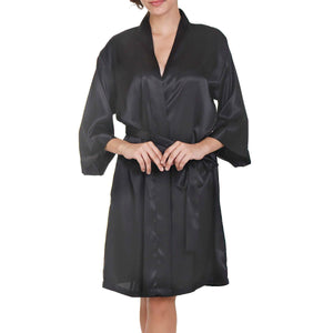 Raeanna Short Black Robe Mystique Intimates