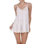 Sophie Chemise with Thong - White Mystique Intimates