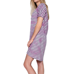 Artire Rose Stripe Sleepshirt Sideview