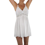 White Knit Chemise Nightgown Mystique Intimates
