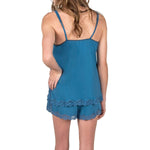 Carmen Shortie Pajama - Slate Blue Mystique Intimates
