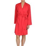 Carman Short Robe - Coral Red Mystique Intimates
