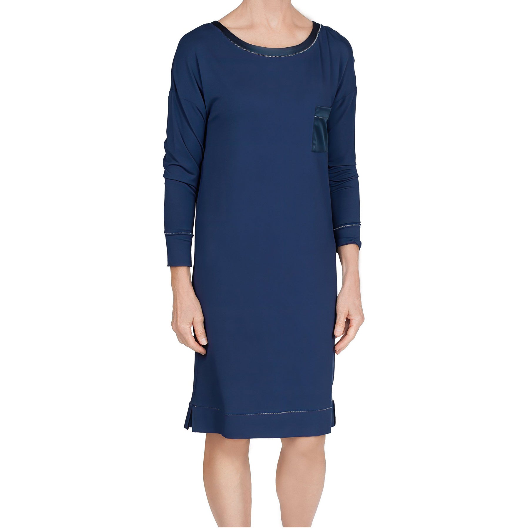 Madison Bamboo Knit Sleepshirt - Navy Mystique Intimates