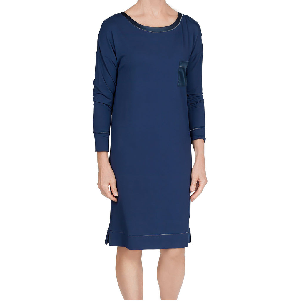Madison Bamboo Knit Sleepshirt - Navy Mystique Intimates