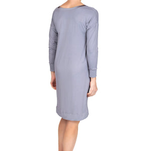 Madison Bamboo Knit Sleepshirt - Iris Gray Mystique Intimates